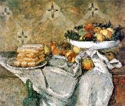 Paul Cezanne Plate with fruits and sponger fingers oil painting picture wholesale
